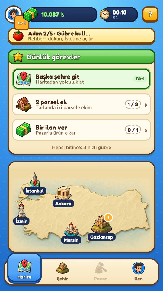 Harita ekranı